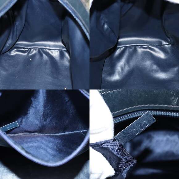 CELINE Macadam Canvas Boston Bag Navy - Picture 12 of 12